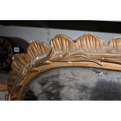 1464 - Large gilt framed overmantel mirror 55