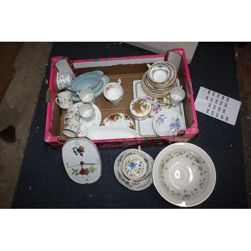 307 - Doulton Strawberry cream bowl, china etc