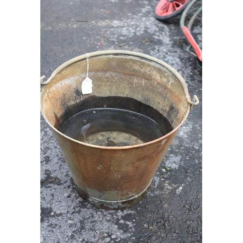 142 - Galvanised pail- holds water