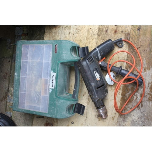 191 - Black & Decker corded drill & accessories