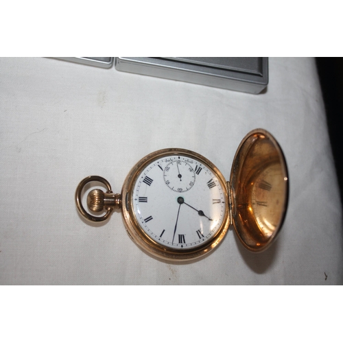 Gold plated Dennison pocket watch not working