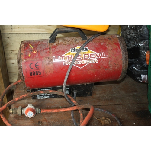 127 - Clark space heater & pressure washer- no accessories