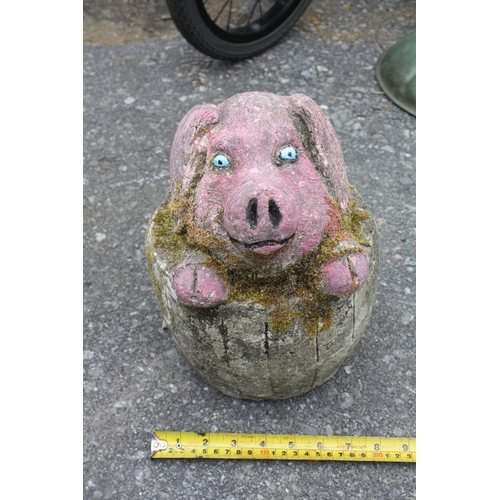 180 - Concrete pig in barrel 11