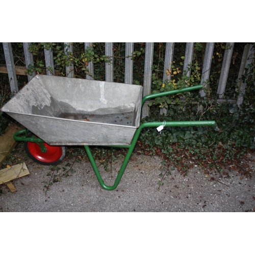 28 - Galvanised wheelbarrow