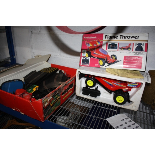 357 - Remote control buggy & Scalextrics set