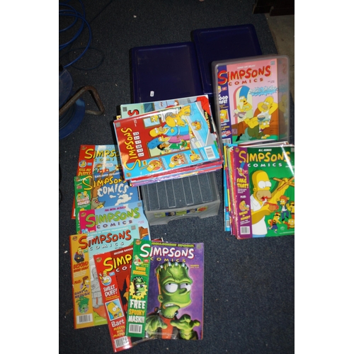 362 - 2 cartons numerous Simpsons magazines