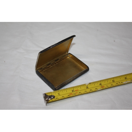 1124 - Enamelled silver cigarette case 112 grammes all in