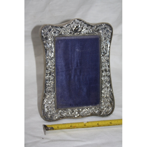 1160 - Birmingham 1907 silver photo frame 7 1/2