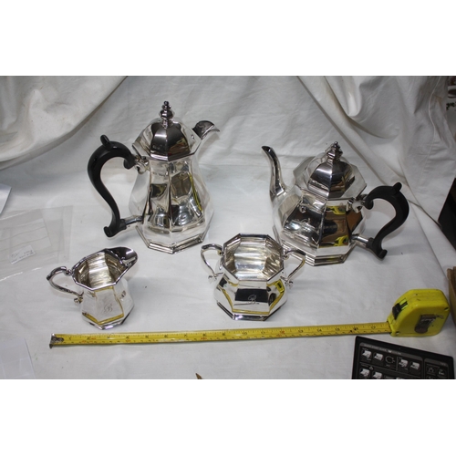 1172 - 4 piece silver tea & coffee service Atkin Bros Sheffield 1936 2275 grammes all in