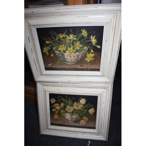 1468 - Pair framed still life prints 7 1/2