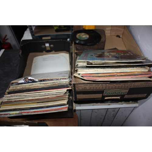 1540 - 2 boxes numerous LP records