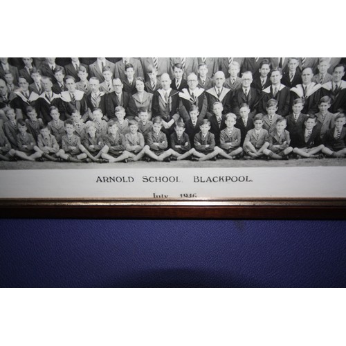 1470 - Framed & glazed Arnold School Blackpool photograph 5 1/2