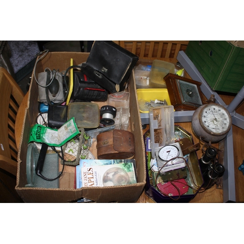 466 - Fishing equipment, barometer etc