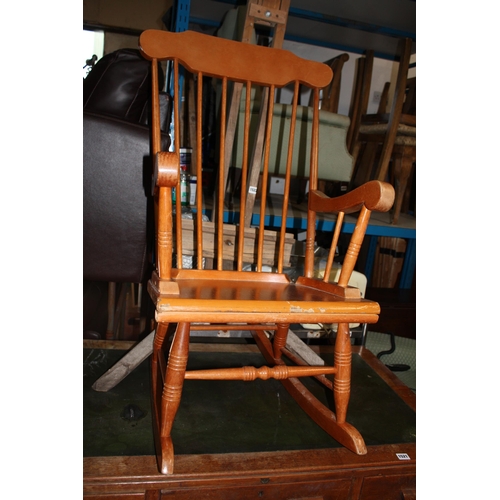 Stick back rocking chair