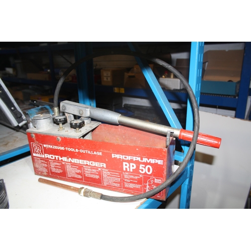 Rothenberger RP 50 manual pressure testing pump