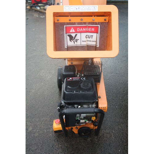 1 - Petrol Shredder,electric key start-196cc, with back up pull cord, vendor showed it working