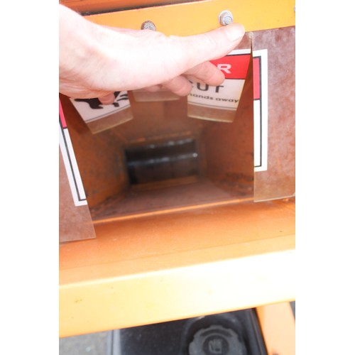 1 - Petrol Shredder,electric key start-196cc, with back up pull cord, vendor showed it working