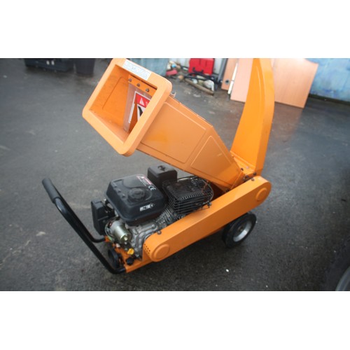1 - Petrol Shredder,electric key start-196cc, with back up pull cord, vendor showed it working