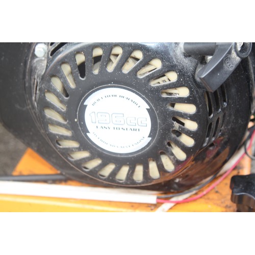 1 - Petrol Shredder,electric key start-196cc, with back up pull cord, vendor showed it working