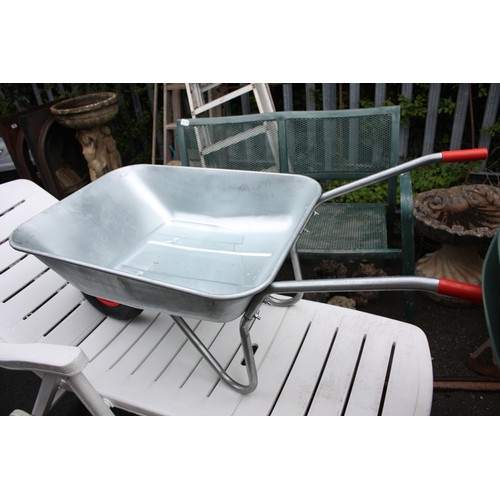 104 - New galvanised wheelbarrow