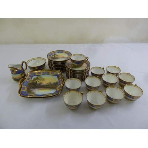 89 - Noritake teaset to include cups, saucers, plates, milk jug and sugar bowl (39)