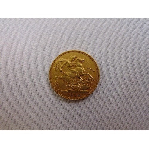 505 - 1904 gold Sovereign