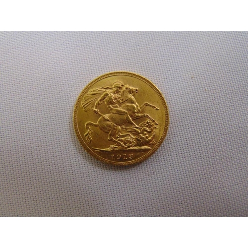 507 - 1913 gold Sovereign