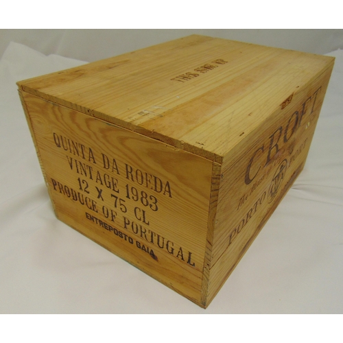 440 - A case of twelve 75cl bottles of Crofts Quinta Da Roeda 1983 vintage port