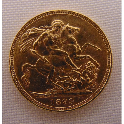 353 - Victorian 1899 sovereign