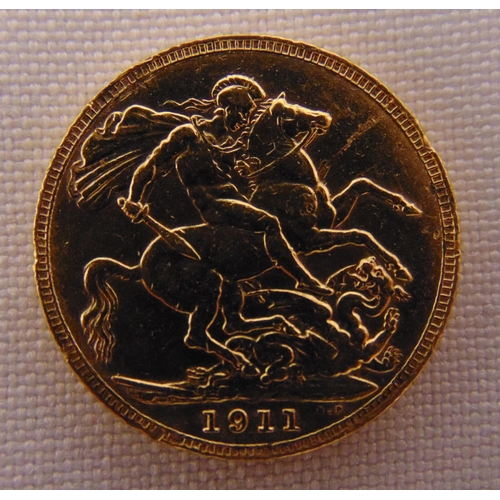 358 - George V 1911 sovereign