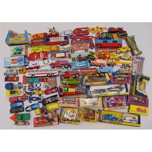 446 - A quantity of playworn diecast to include Corgi, Matchbox and Dinky