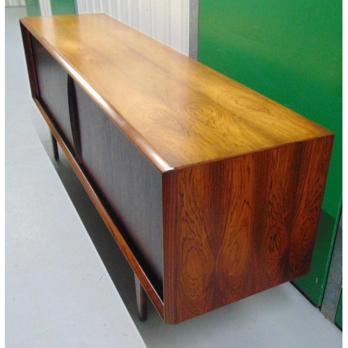 2 - A Rosewood rectangular sideboard with cupboards and drawers, Article 10 CITES certificate included, ... 