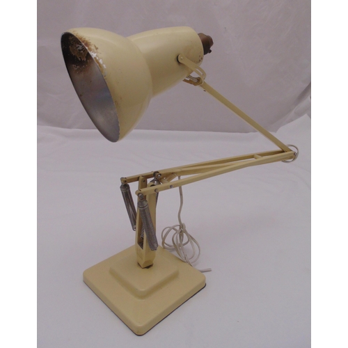 34 - A mid 20th century cream angle poise table lamp on stepped square base A/F