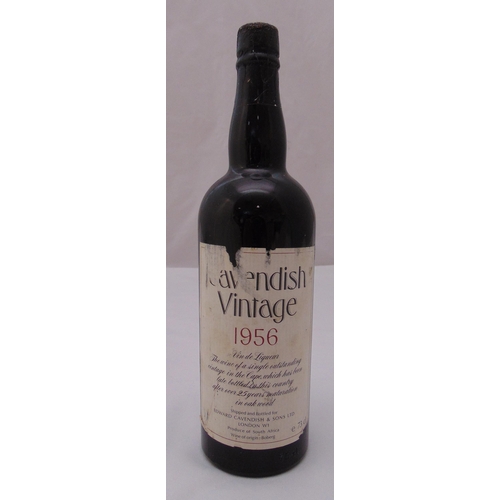 455 - Cavendish 1956 vintage vin de liquor, 73cl bottle