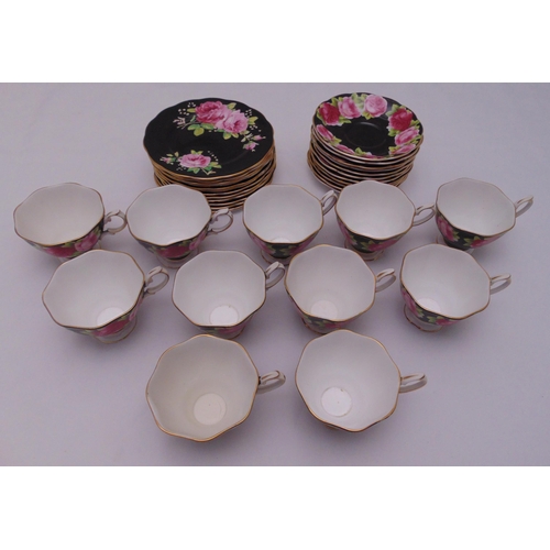 91 - Royal Albert floral tea set to include plates, cups and saucers (35)