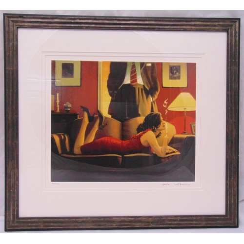 35 - Jack Vettriano framed and glazed limited edition polychromatic print 86/295 titled Parlour of Tempta... 
