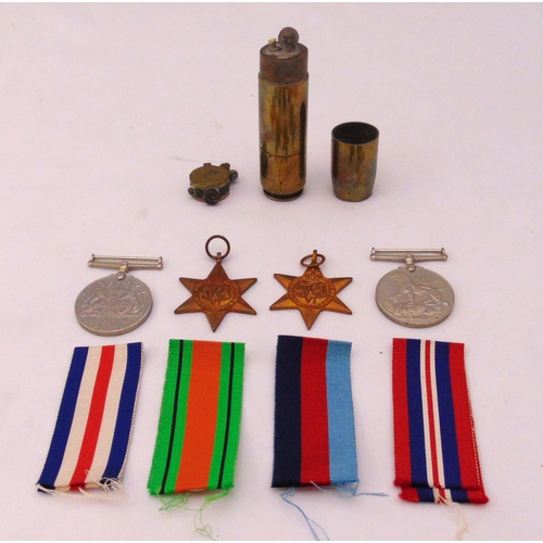 197 - WWII military medals to include 1939-45 Star, France and Germany Star, Defence Medal and War Medal 1... 