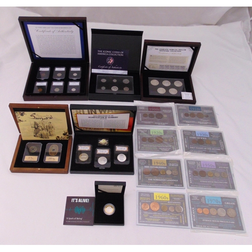 A quantity of coins to include The complete Morgan Dollar mintmark ...