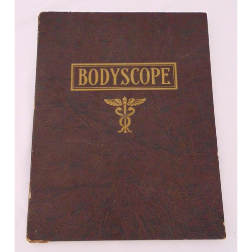 233 - Bodyscope mid 20th century educational anatomical medical folio of male and female bodies, originate... 