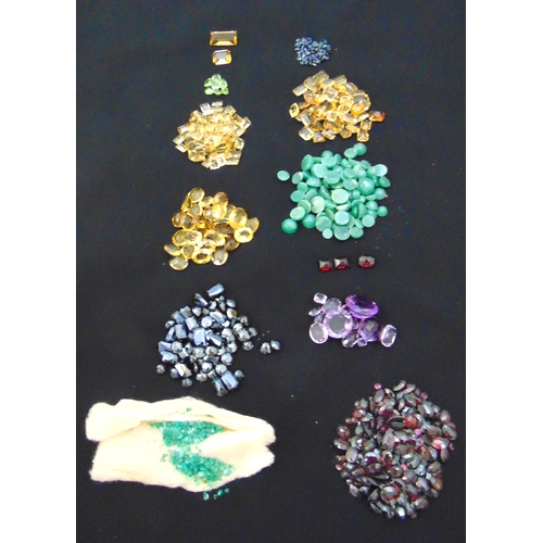 294 - A quantity of precious and semi precious stones to include various colour, shape and size