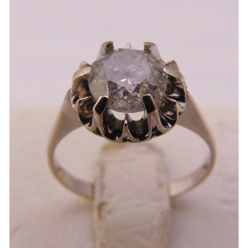 309 - 18ct gold and diamond solitaire ring, centre stone approx 1.3 carats, approx total weight 2.7g