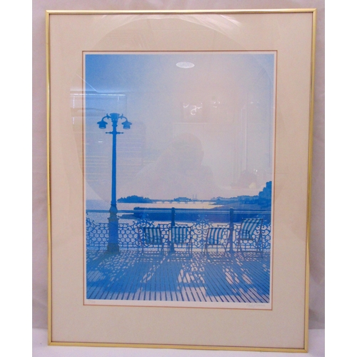 35 - Philip Dunn framed and glazed limited edition polychromatic print titled Brighton Pier, 79/100, sign... 