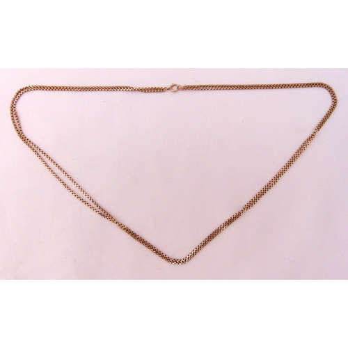 352 - 9ct yellow gold guard chain, approx total weight 31.1g