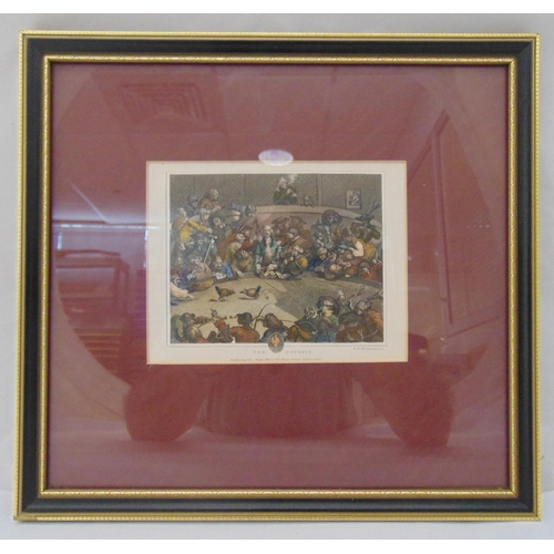 37 - W. H. Worthington framed and glazed polychromatic print titled The Cockpit, 10 x 13cm