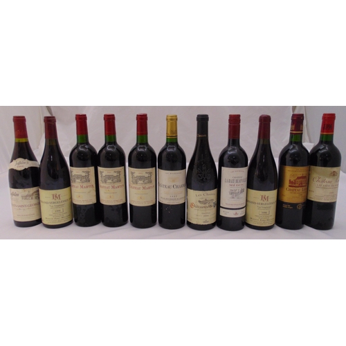 285 - Eleven bottles of French red wine to include Pomerol, Chateauneuf de Pape, Graves, Haut-Medoc