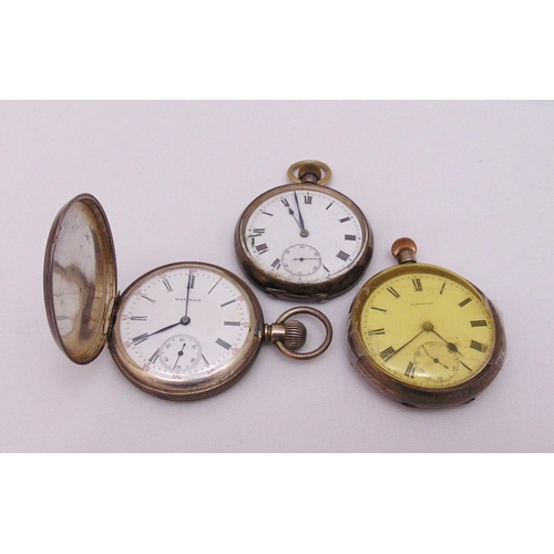 302 - Three hallmarked silver pocket watches