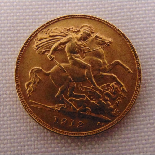 400 - George V 1912 half sovereign