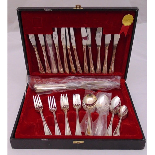 486 - Viners silver plated canteen of flatware for six place settings