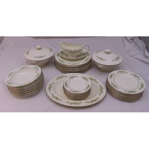 99 - Wedgwood Westbury dinner service for ten place settings to include plates, bowls, sauce boat and ser... 