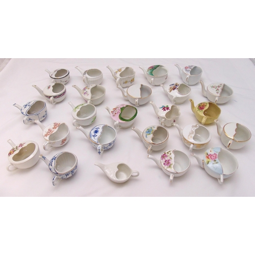 159 - A quantity of porcelain feeding cups of various make, style and size (25)